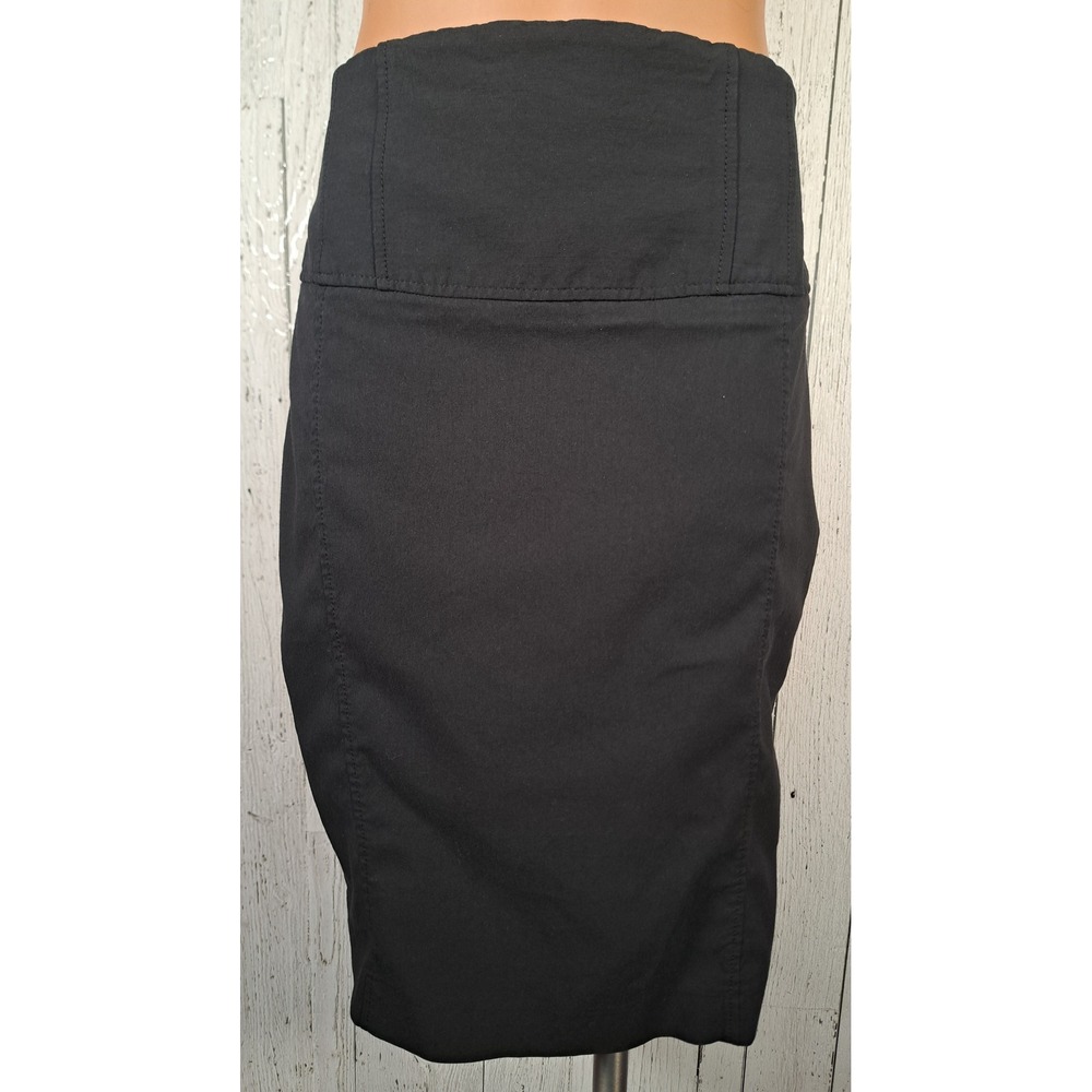 Express Y2K Design Studio Black High Waisted Pencil Skirt Stretch Size 8